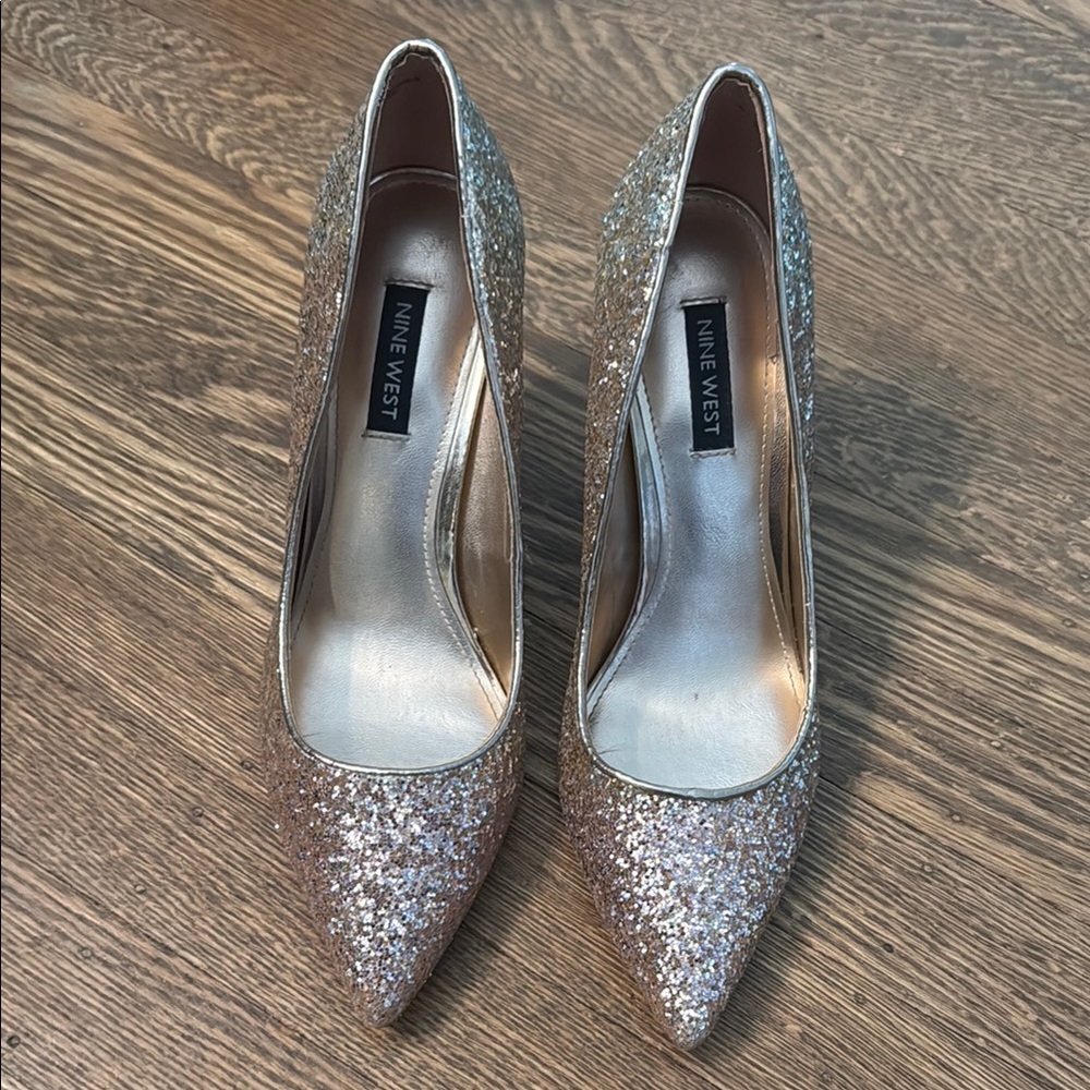 Nine West Sparkling Heels - Gold